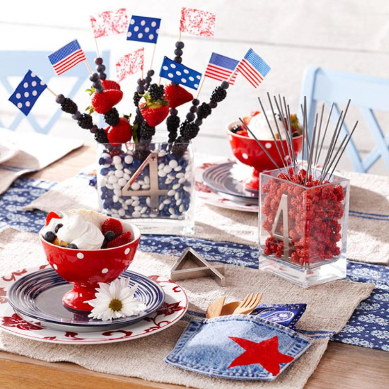 4th Of July Decorating Ideas
 13 Cool Ideas of 4th of July Table Decorations