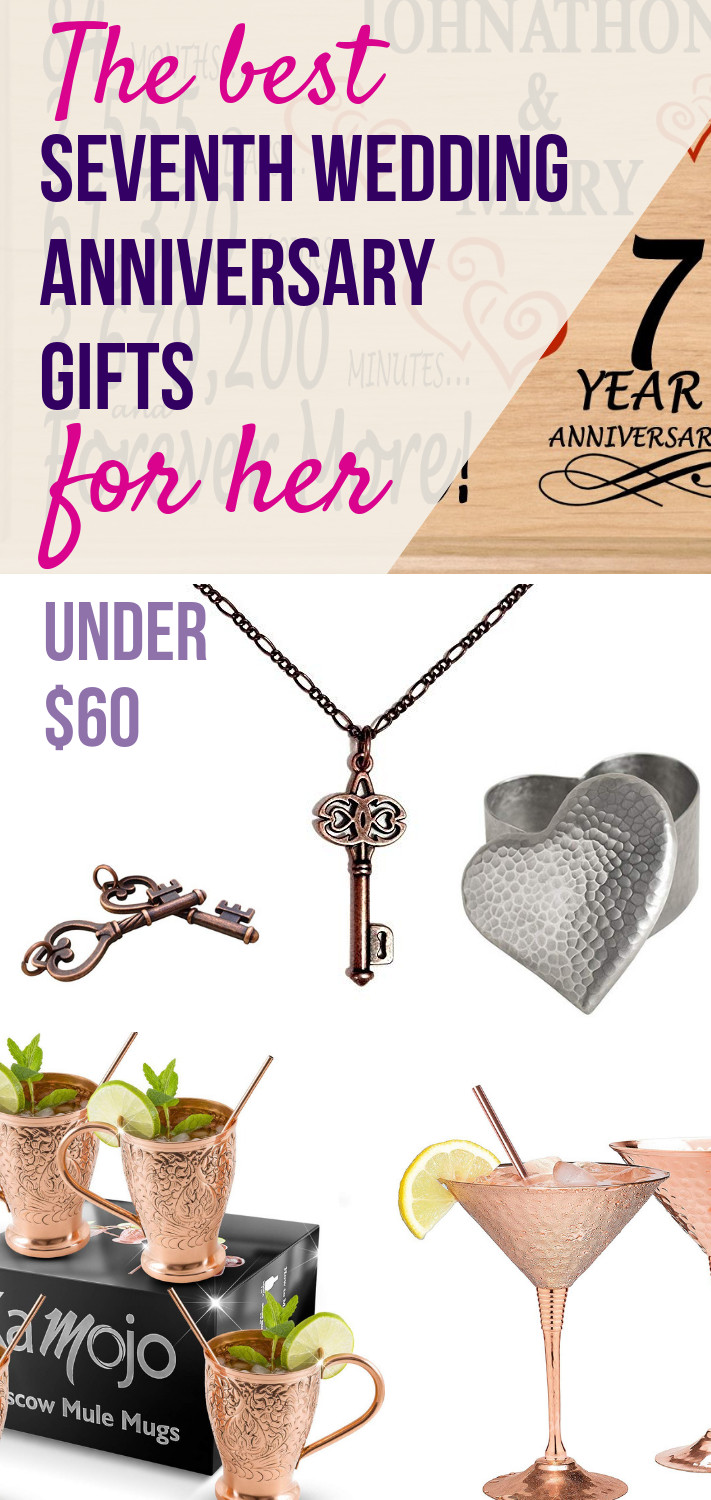 7Th Wedding Anniversary Gift Ideas For Her
 7th Anniversary Gifts for Her Under $60