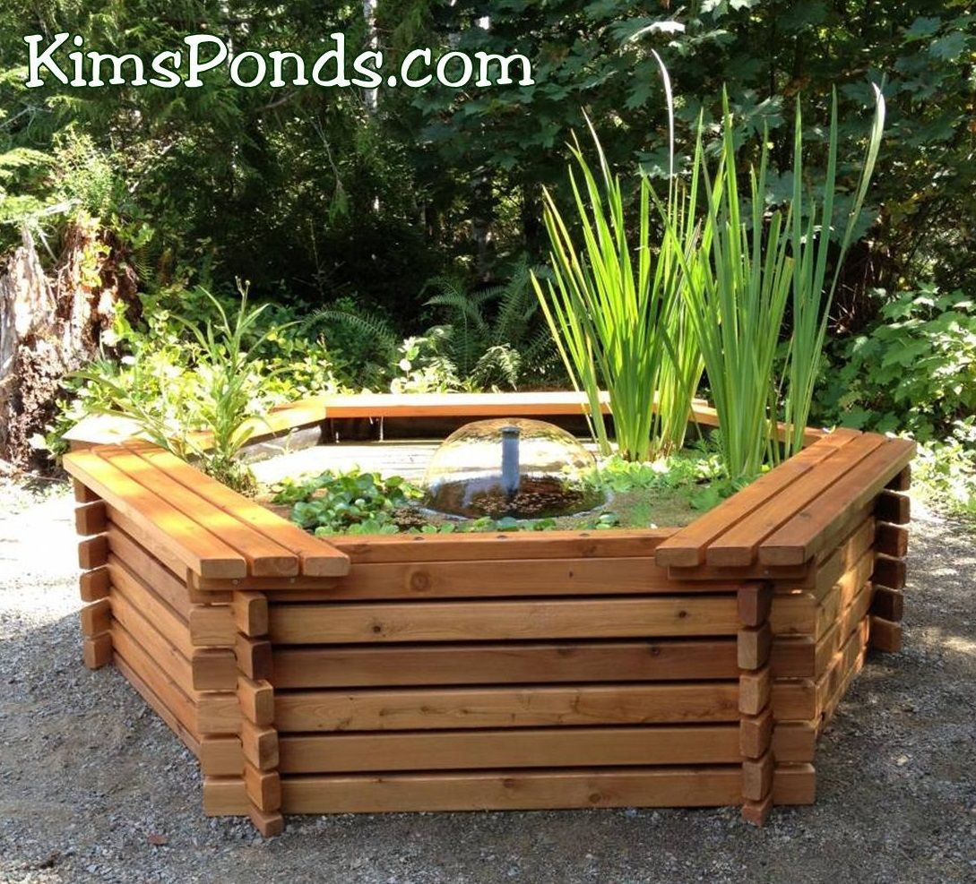 Above Ground Koi Pond Kits
 Our 300 gal above ground cedar pond kit is our most