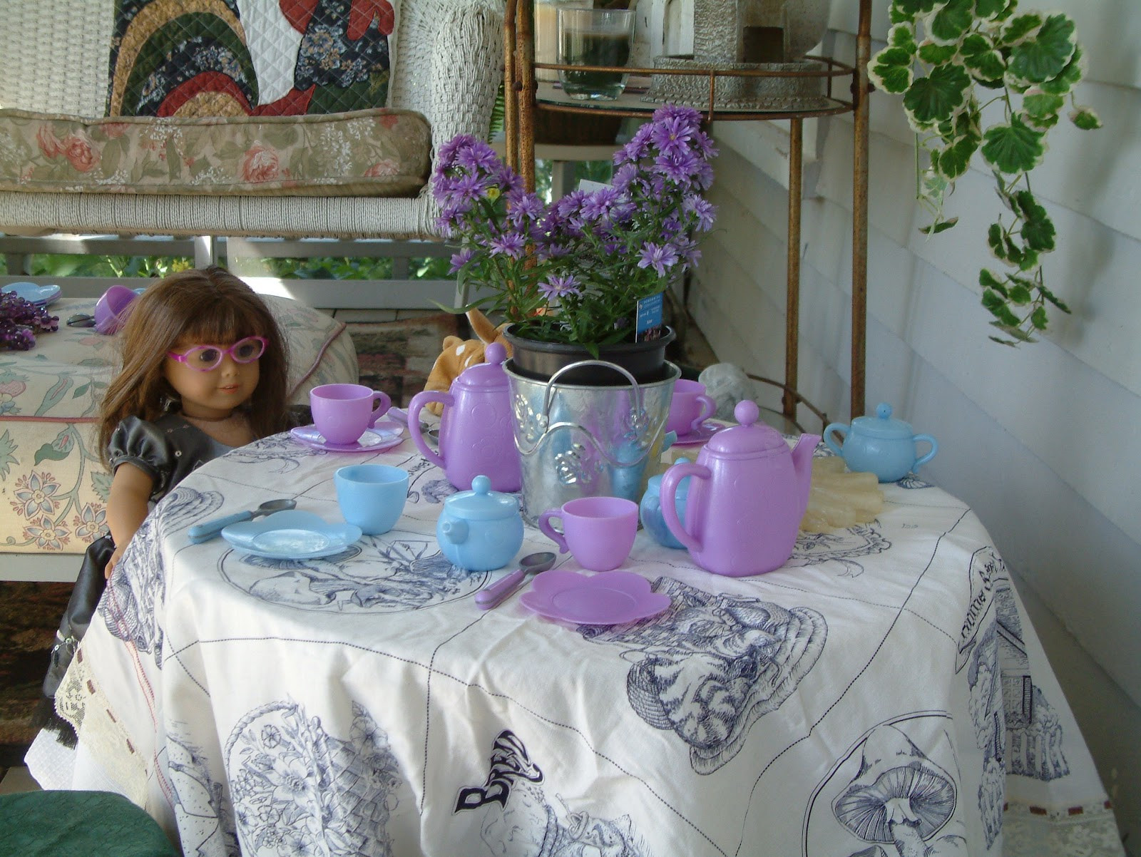 American Girl Tea Party Food Ideas
 April s Country Life Tea Party Table Setting For the Dolls