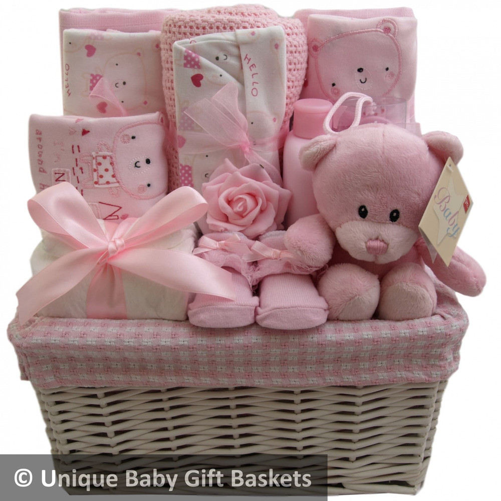 Baby Basket Gift Set
 Hospital new born essentials with layette set girl baby