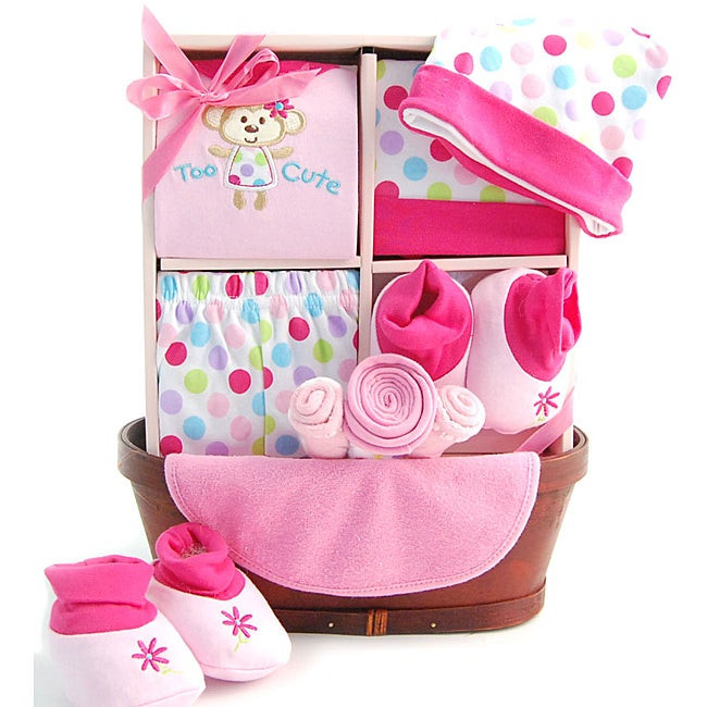 Baby Basket Gift Set
 Sweet Baby Girl Gift Basket Overstock