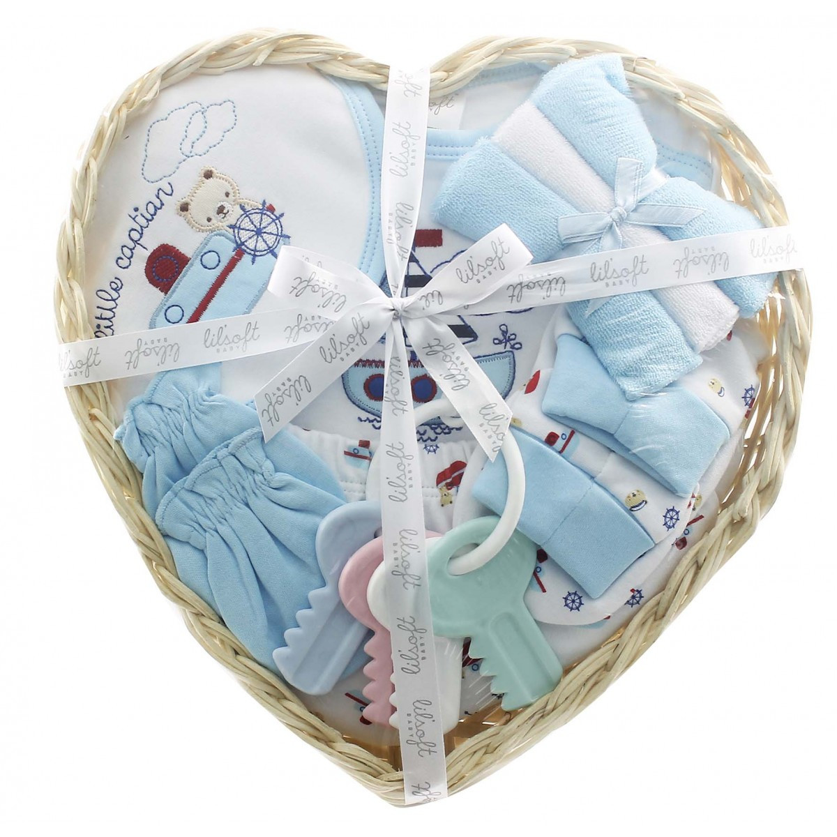 Baby Basket Gift Set
 10 PCS BABY GIFT SET หัวใจ for Lilsoft Baby