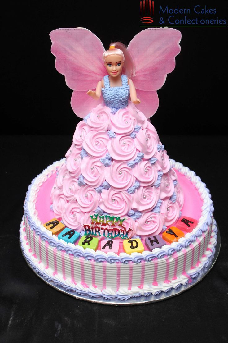 Baby Birthday Cake
 Pink Barbie Doll Cake