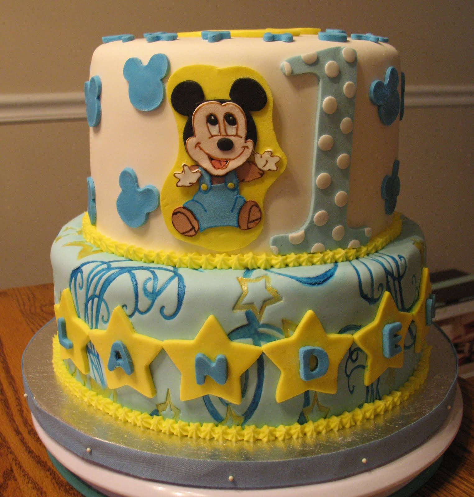 Baby Birthday Cake
 J s Cakes Baby Mickey s Birthday