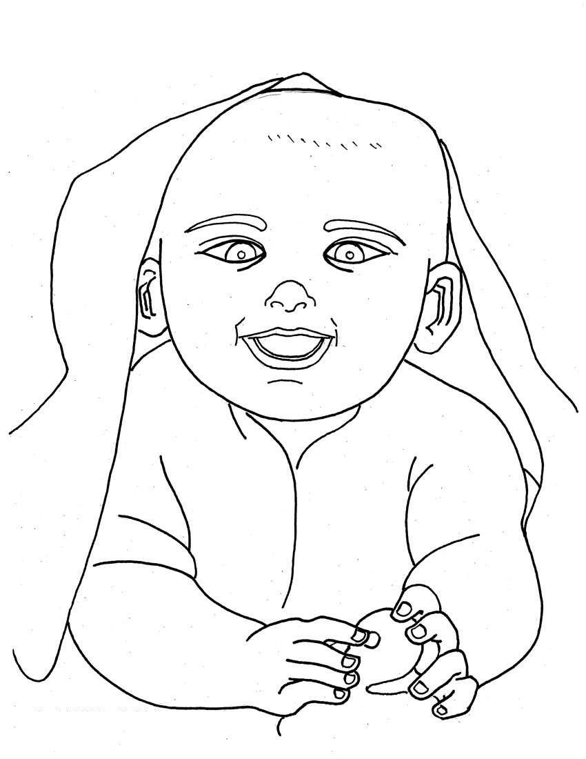 Baby Coloring Pages To Print
 Free Printable Baby Coloring Pages For Kids