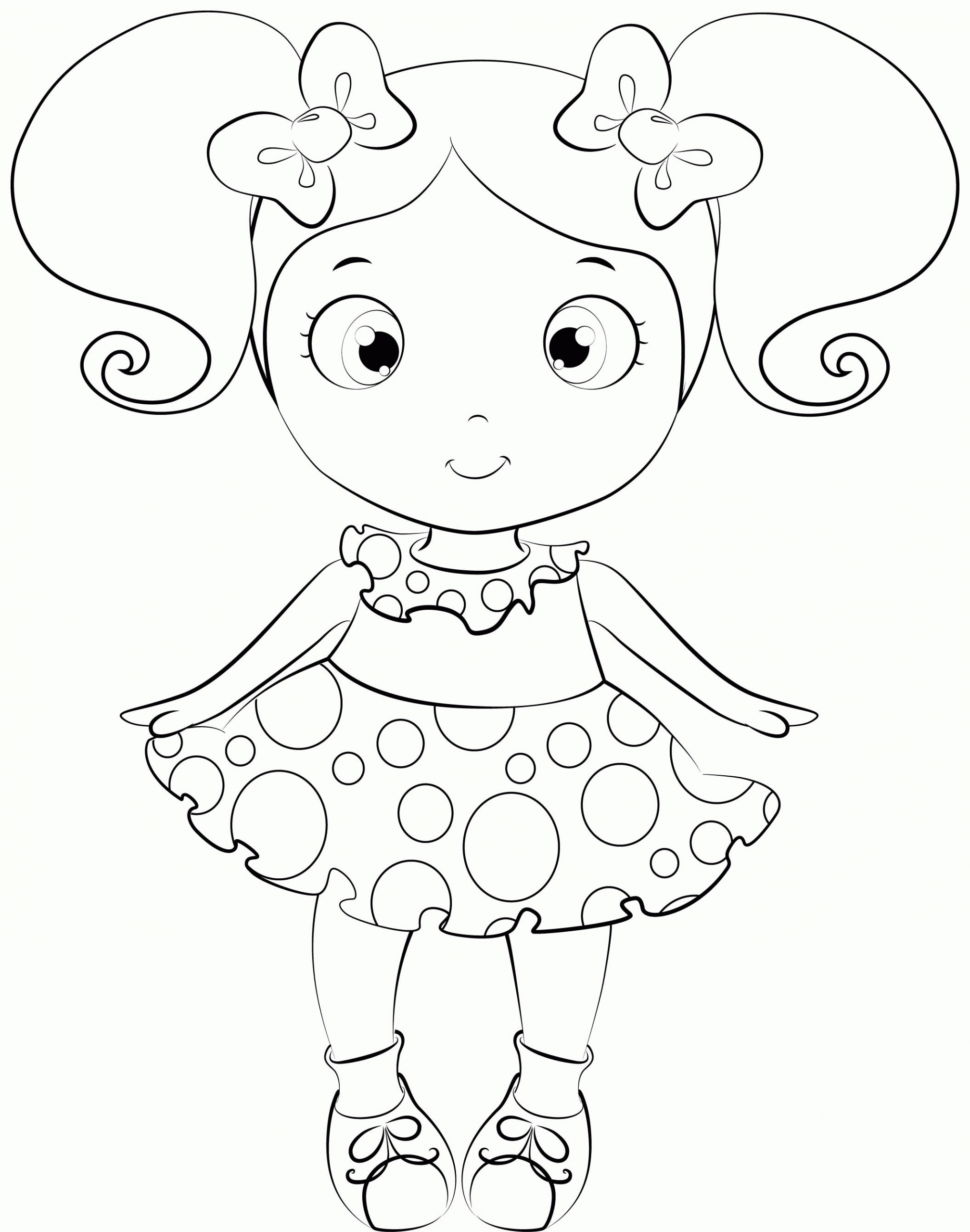 Baby Doll Coloring Pages
 Free Printable Baby Doll Coloring Pages Coloring Home