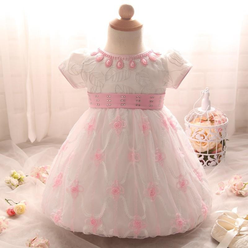 Baby Dress For Birthday Party
 Toddler Baby Pink Tutu Dress Girl First Birthday Party