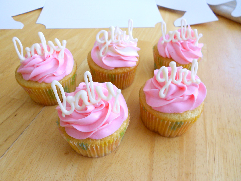 Baby Girl Cupcakes
 Baby Girl Shower Cupcakes Confessions of a Confectionista