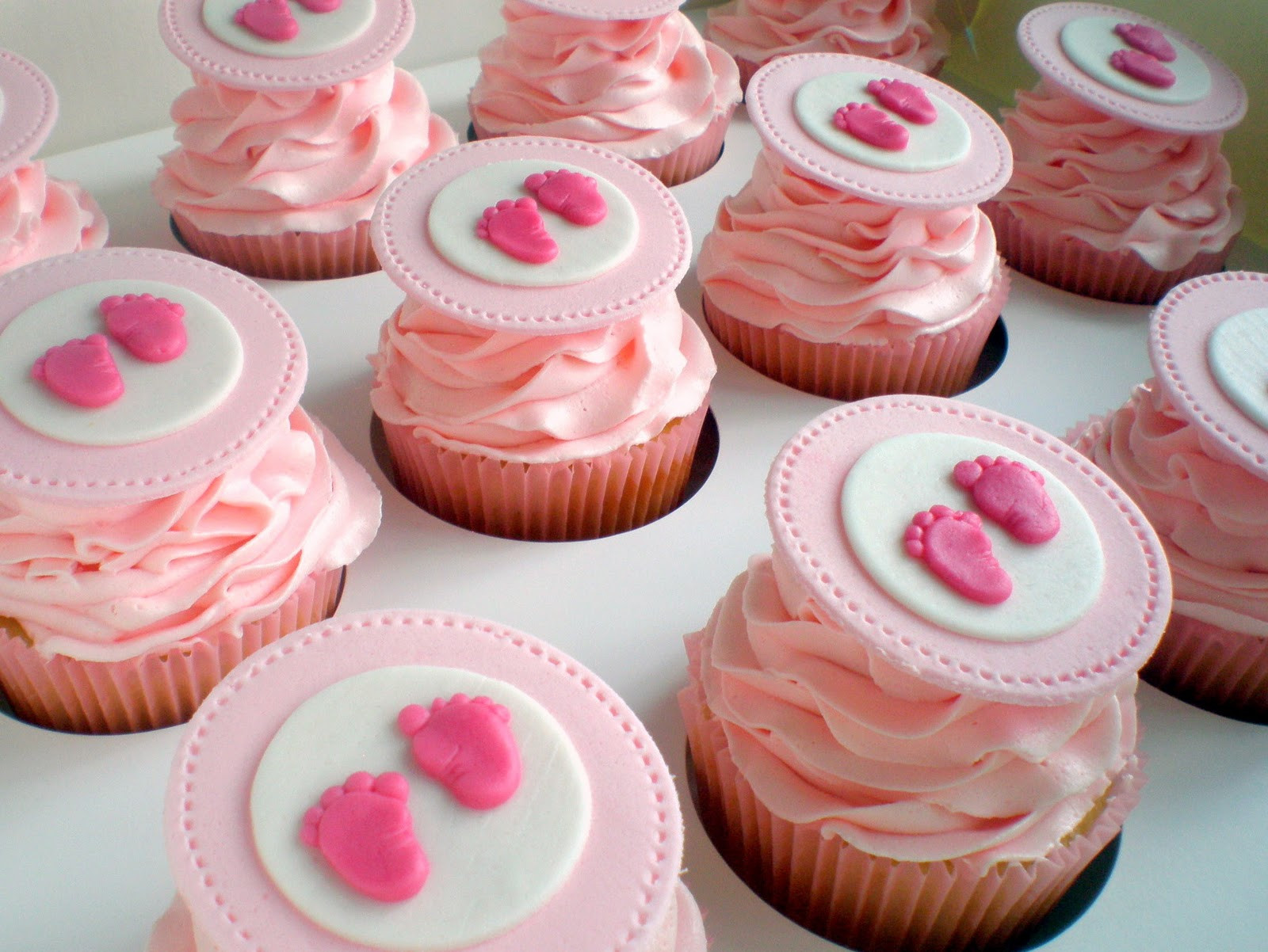 Baby Girl Cupcakes
 Sugar Siren Cakes Mackay Baby Shower Cupcakes