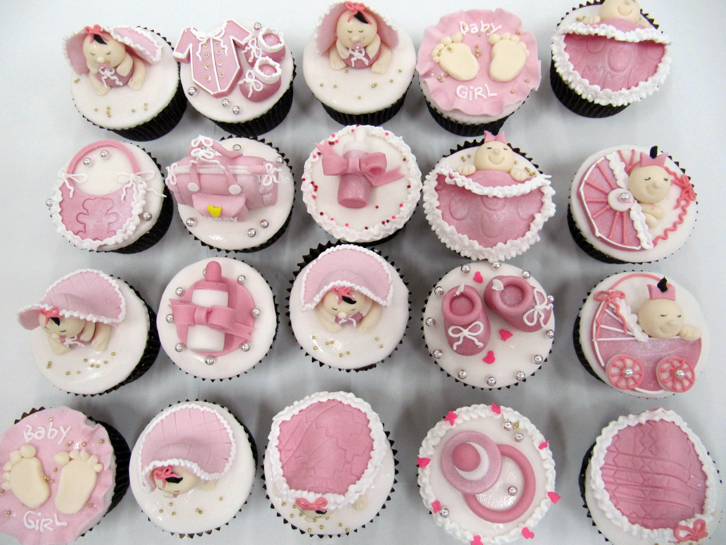 Baby Girl Cupcakes
 Sugarbox July 2010