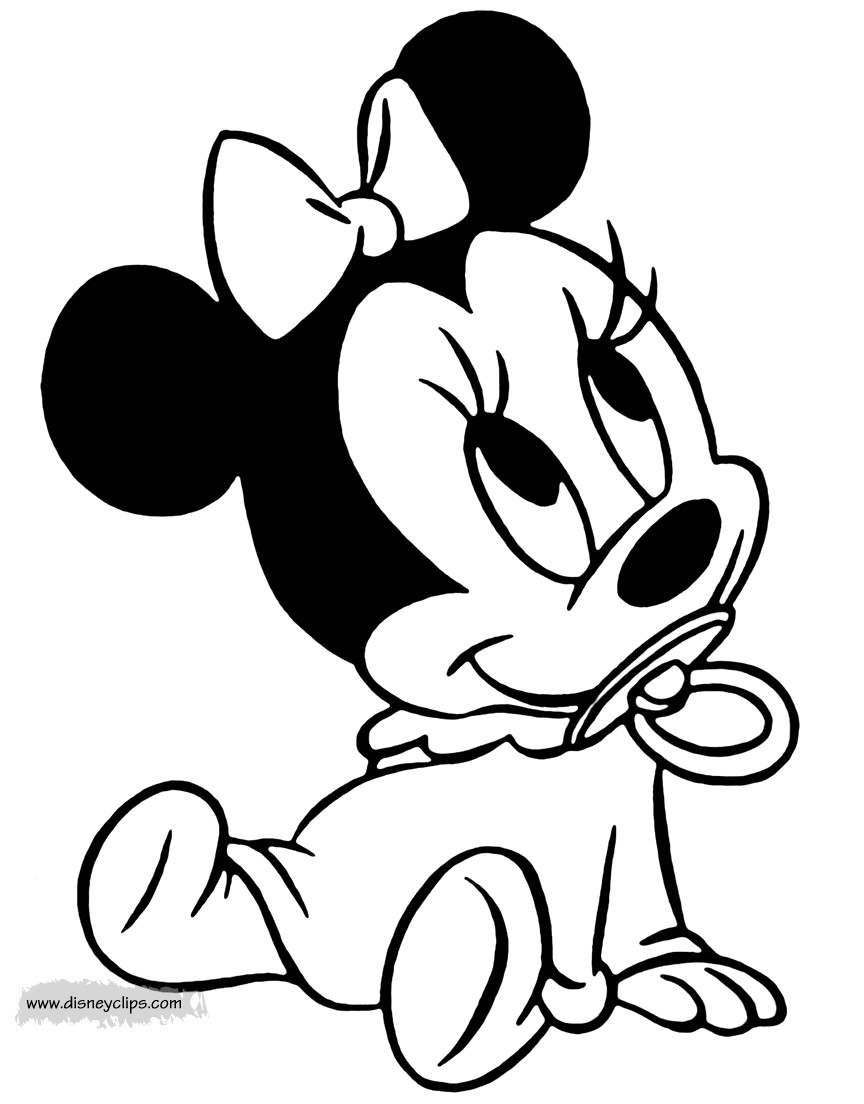 Baby Minnie Mouse Coloring Pages
 Disney Babies Coloring Pages 5