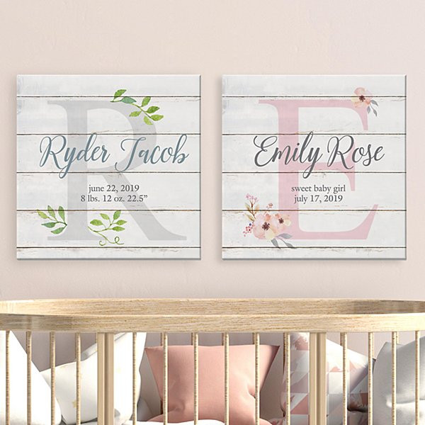 Baby Name Room Decor
 Personalized Nursery & Baby Room Decorations