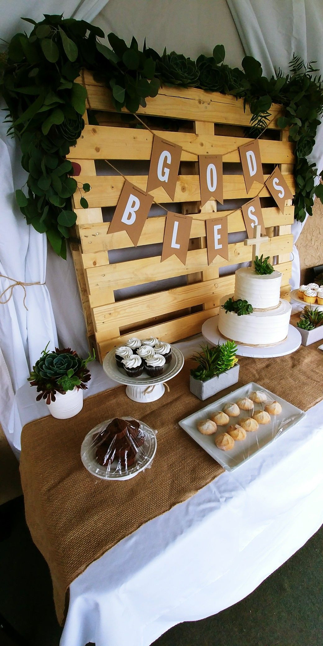 Backyard Baptism Party Ideas
 Garden rustic baptism loveforvicky With images