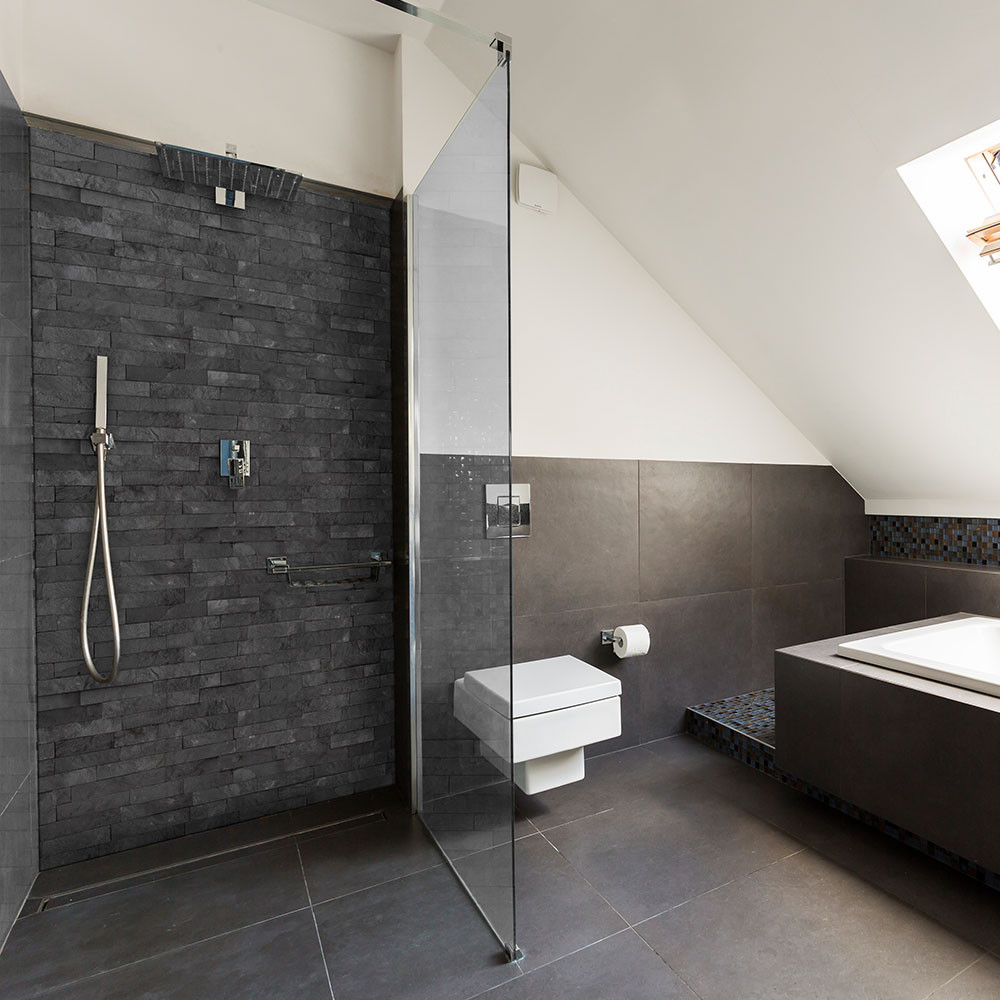 Bathroom Shower Panels
 MB XL Slate Grey Bathroom Shower Panel 1200mm x 2400mm