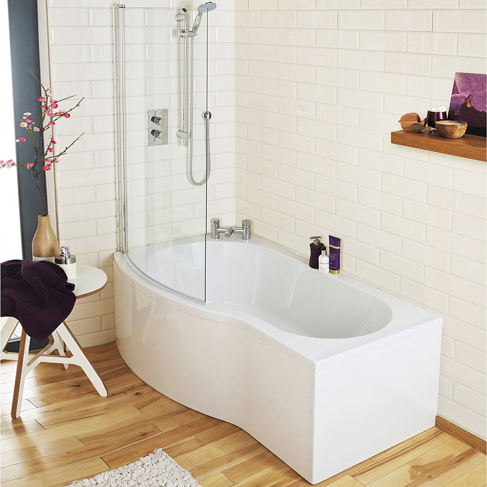 Bathroom Shower Panels
 Cruze Curved Shower Bath 1500mm with Screen & Acrylic Panel