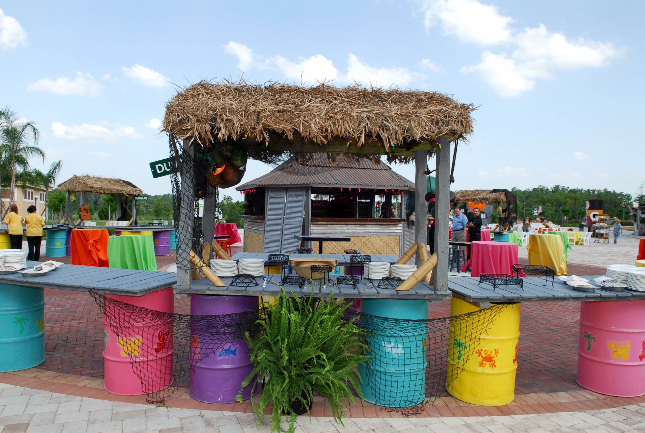 Beach Bar Party Ideas
 Bring an Island feel to your beach side event with this
