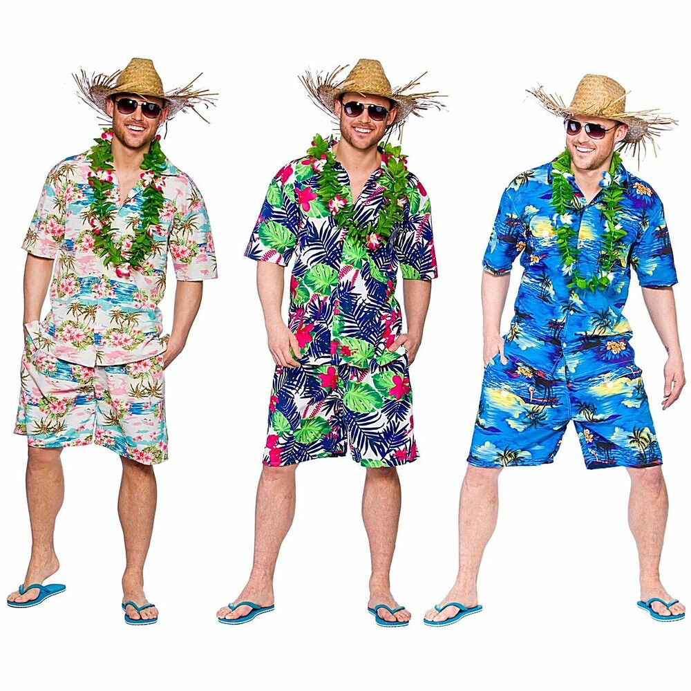 Beach Party Costume Ideas
 Adult HAWAIIAN Summer Party Guy Palm Tree Fancy Dress