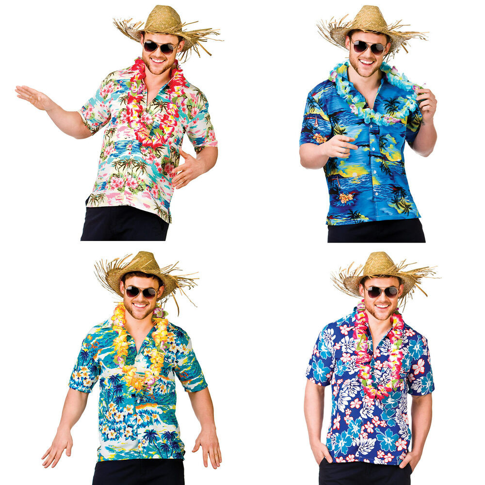 Beach Party Costume Ideas
 Mens Hawaiian Fancy Dress Shirt Beach Luau Aloha Summer