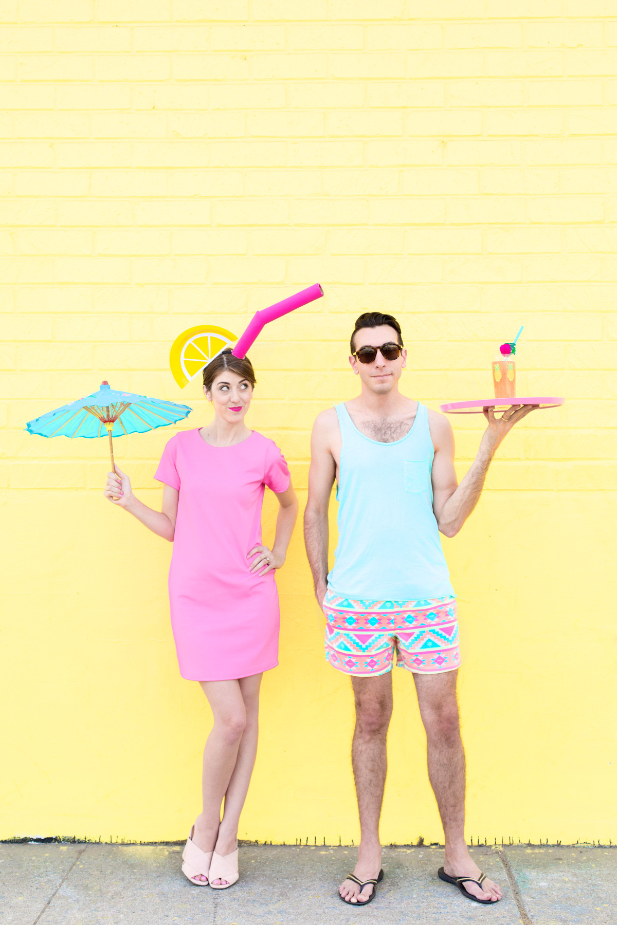 Beach Party Costume Ideas
 DIY Tropical Drink Pool Boy Couples Costume Studio DIY