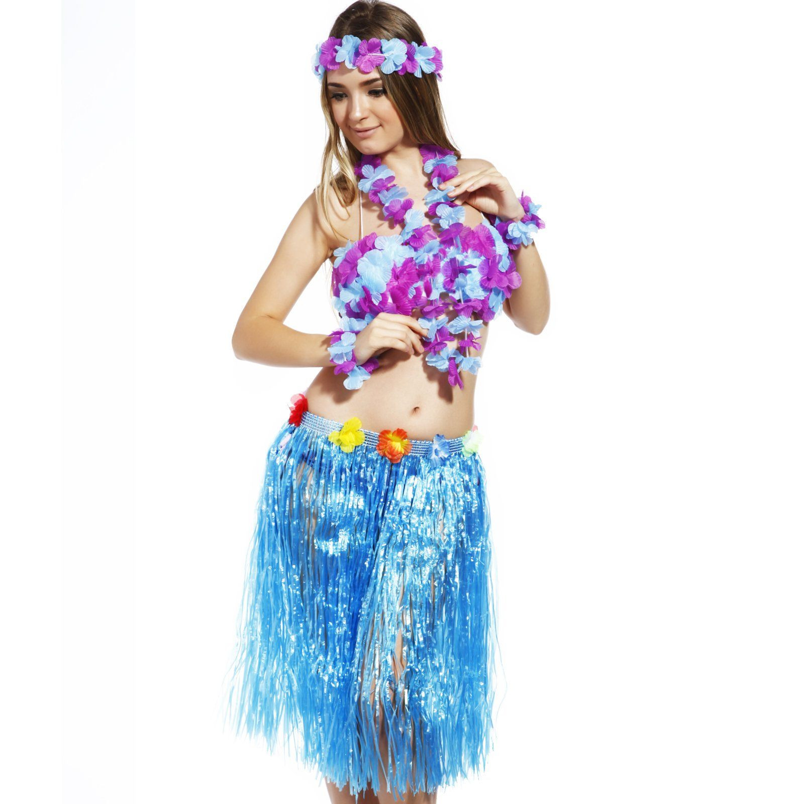 Beach Party Costume Ideas
 Hawai Hula Party Girl Beach Costume Blue Examine this