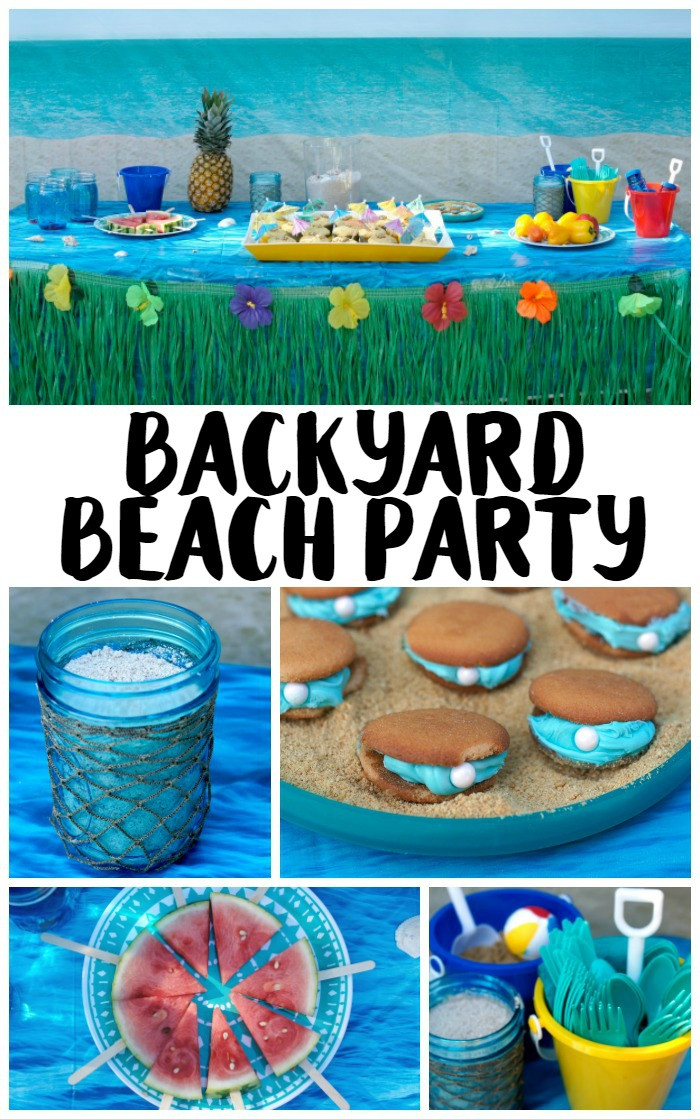 Beach Theme Party Ideas
 Backyard Beach Party Ideas Not Quite Susie Homemaker