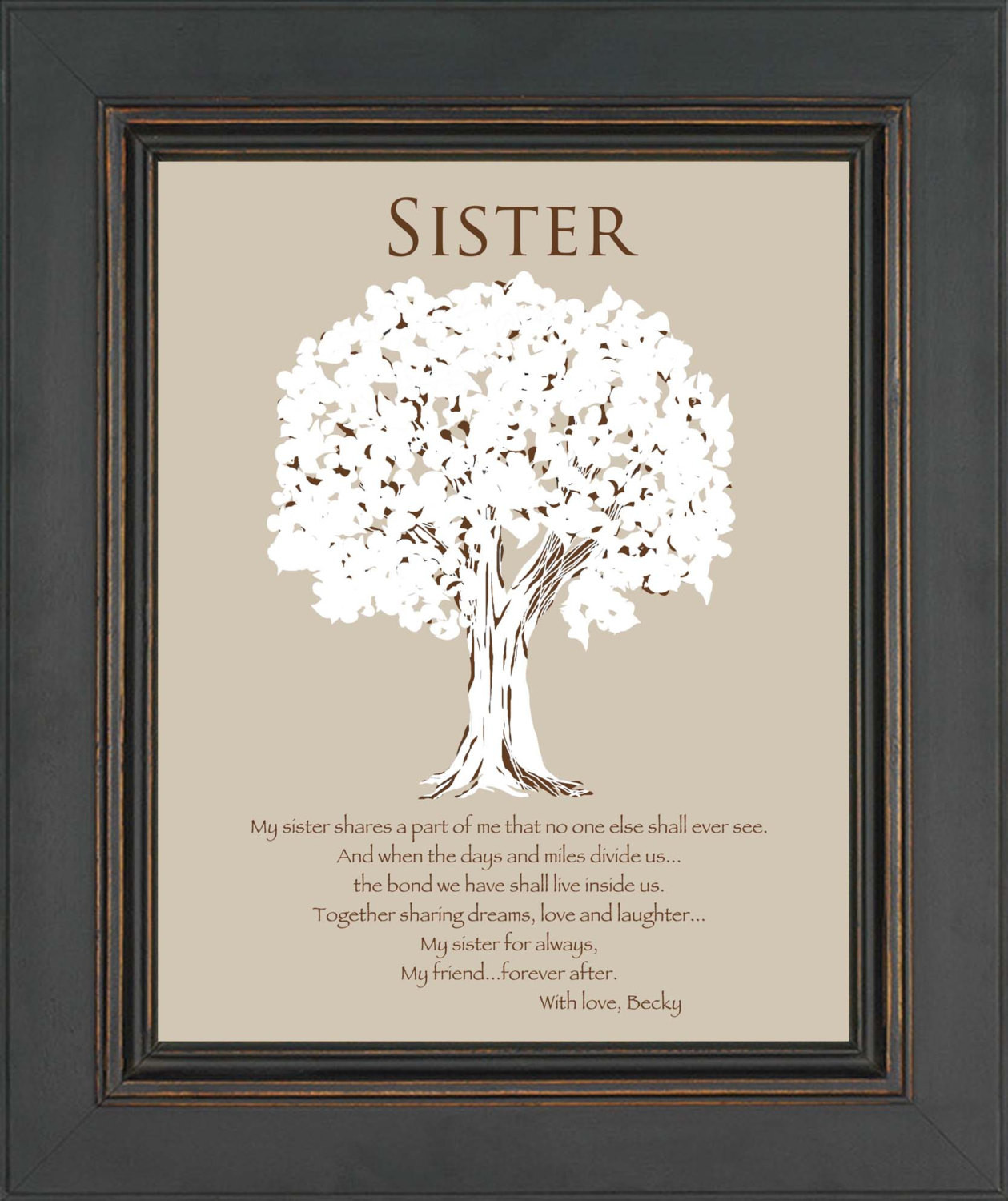 Best Gift Ideas For Sister
 SISTER Gift Personalized Gift for Sister Wedding Gift for