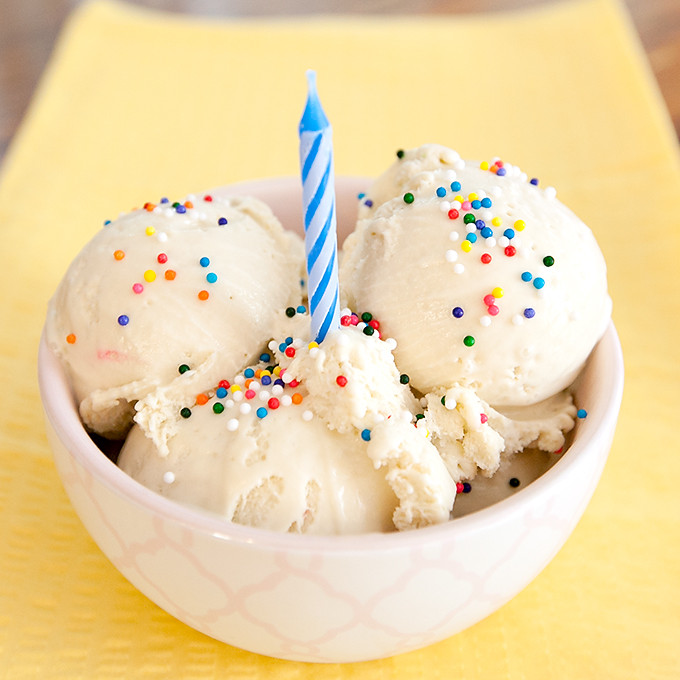 Birthday Cake Icecream
 Homemade Birthday Cake Ice Cream