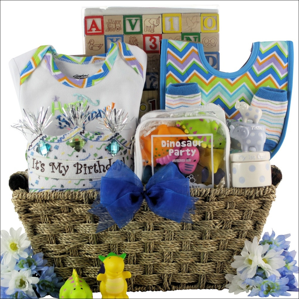 Birthday Gift Baskets For Her
 Baby s First Birthday Baby Boy Birthday Gift Basket