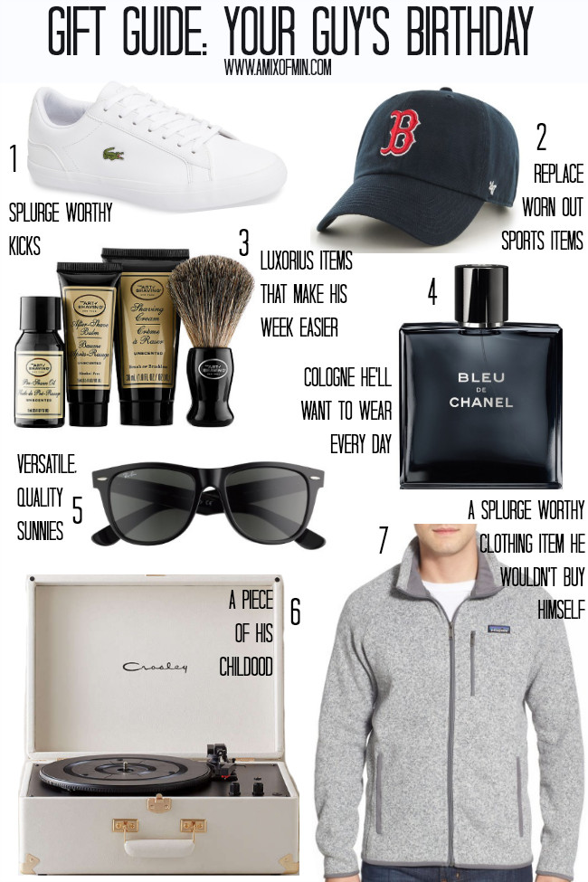Birthday Gift For Husband
 Gift Guide Your Guy s Birthday A Mix of Min