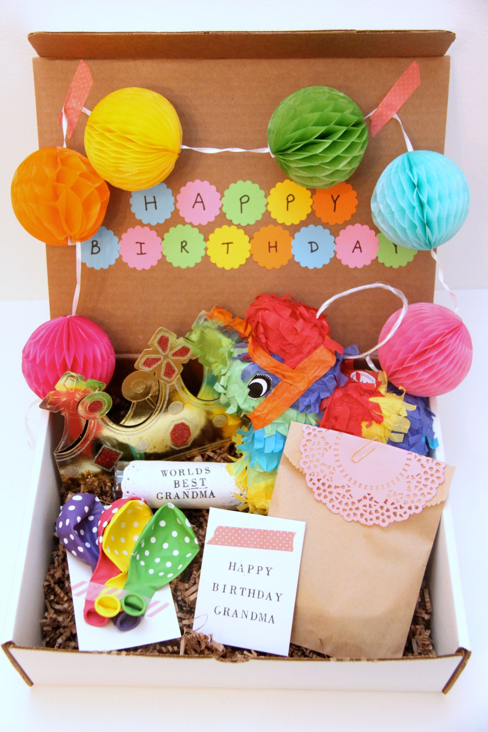 Birthday Party Gift Ideas
 A Birthday In a Box Gift for Grandma Smashed Peas & Carrots