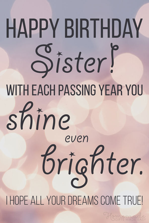 Birthday Quotes To Sister
 150 Happy Birthday Wishes for Sister Find the Perfect