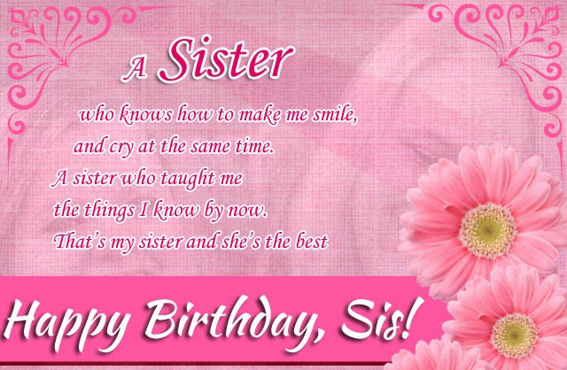 Birthday Quotes To Sister
 Happy Birthday quotes for Sister ts images This Blog