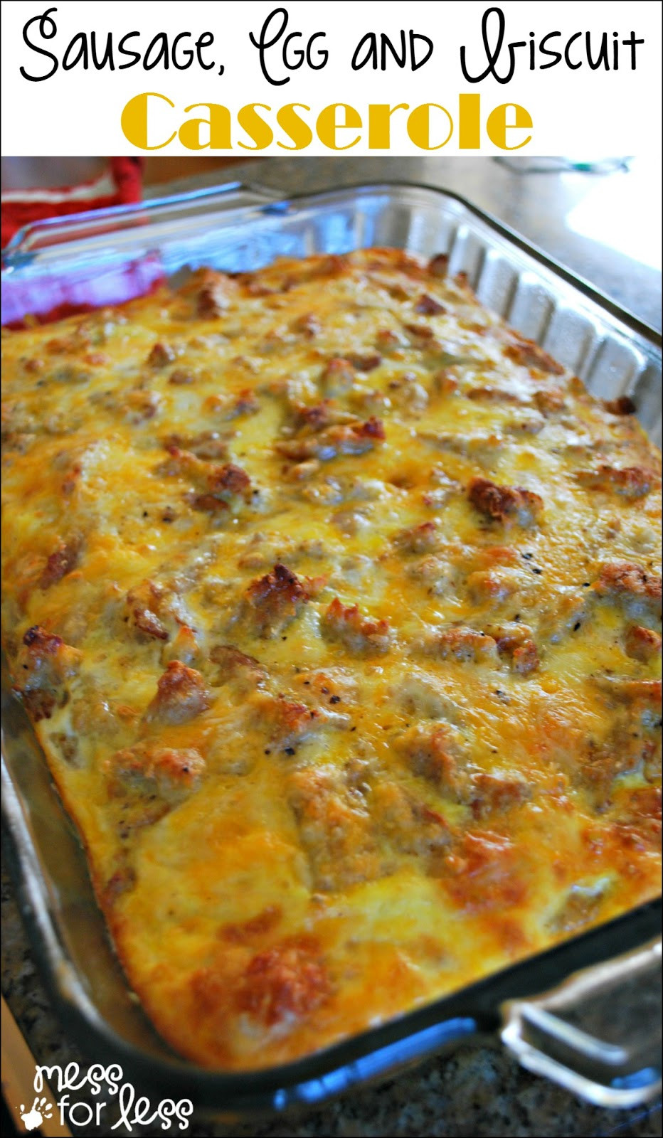 Biscuit Casserole Recipes
 The BEST Sausage Egg and Biscuit Breakfast Casserole