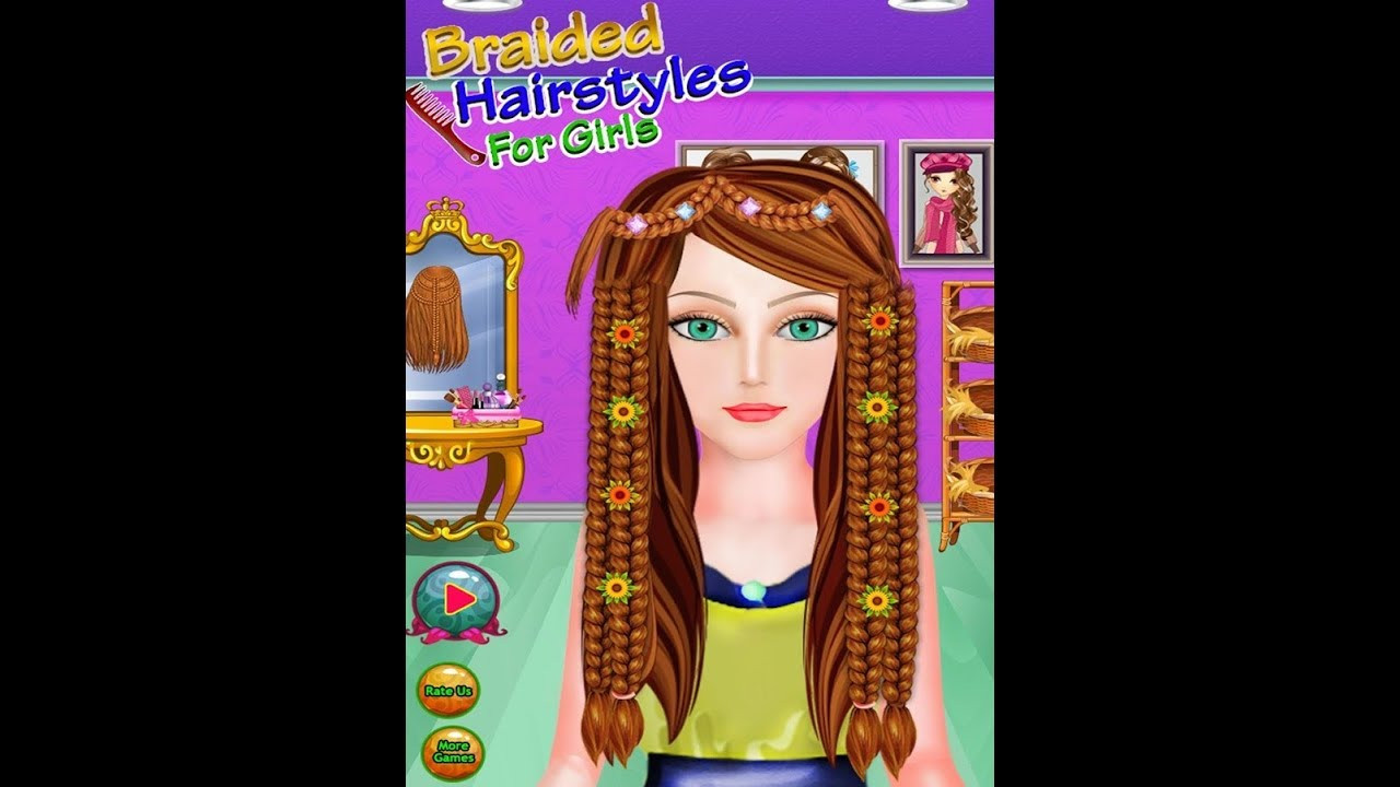 Braided Hairstyle Games
 Braided Hairstyles Games for Girls Fun makeup & Dress up
