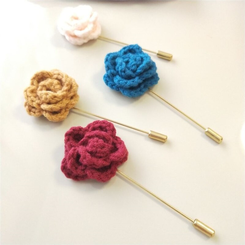 Brooches Packaging
 Beautiful Brooch Needle 3 Pieces Pack DIY Crochet Rose