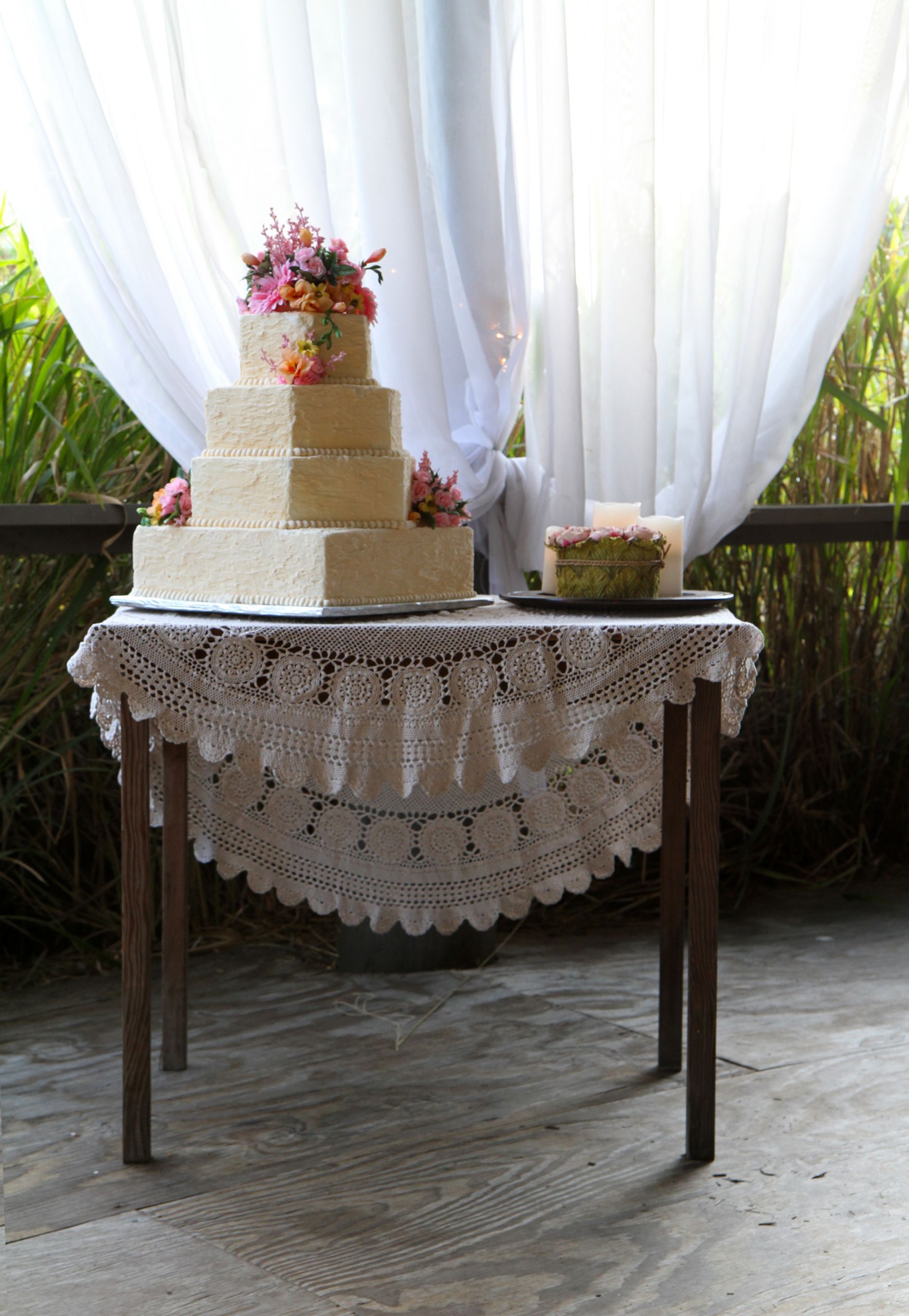 Cake Table Wedding
 Rustic Styled Shoot at Birdsong Barn by Belle Tulle Events