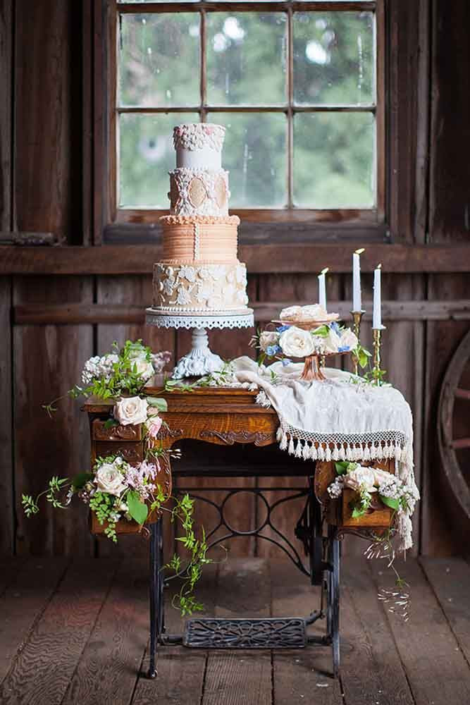 Cake Table Wedding
 Introduce Vintage Dessert Bars at Modern Weddings