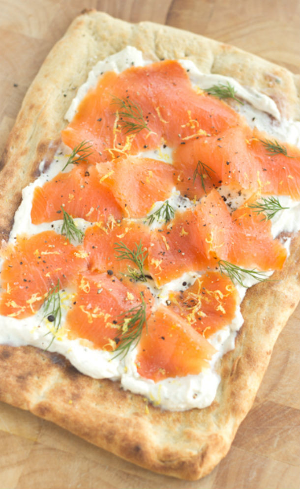 Calories Smoked Salmon
 Smoked Salmon Flatbread from The Hot Plate
