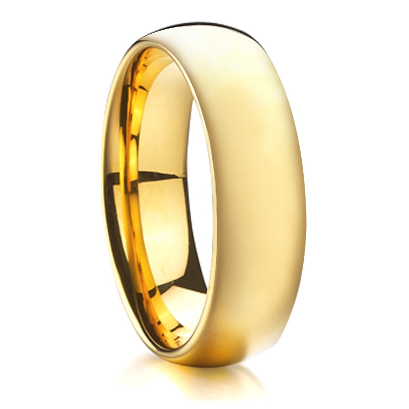 Cheap Wedding Rings For Men
 Gold Color Wedding Band Tungsten Ring Men discount cheap