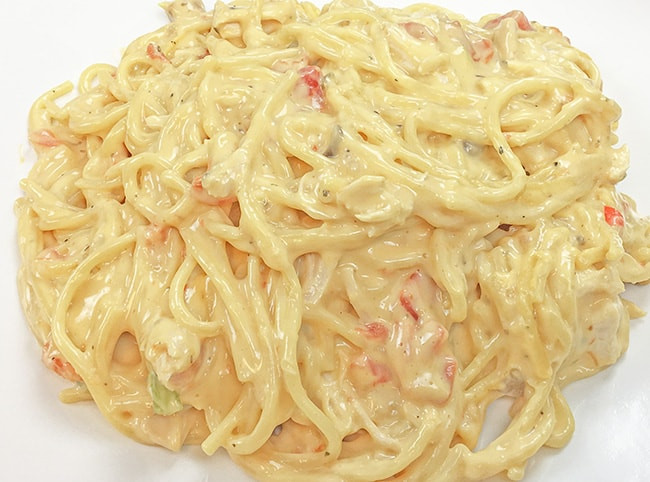 Chicken Spaghetti With Velveeta And Cream Of Mushroom
 Easy Rotel Chicken Spaghetti My Kitchen Serenity