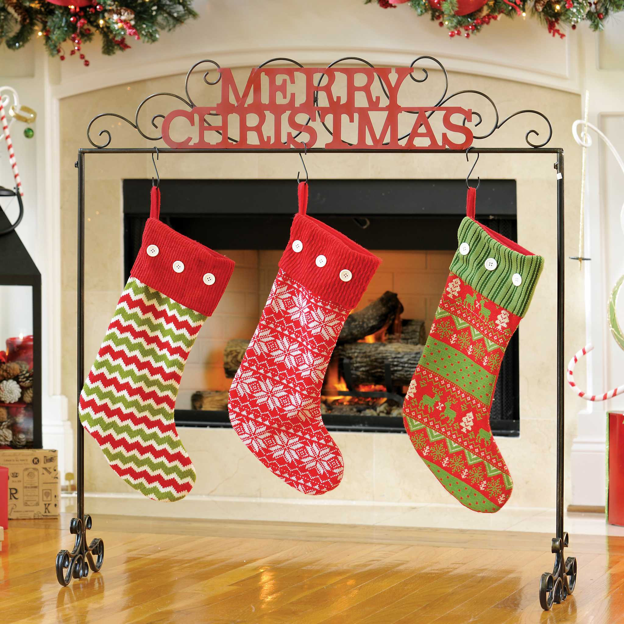 Christmas Stocking Floor Stands
 Merry Christmas Stocking Holder