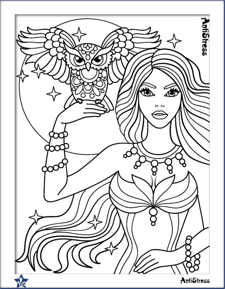 Coloring Pages Of Girls For Adults
 Best 898 Beautiful Women Coloring Pages for Adults ideas