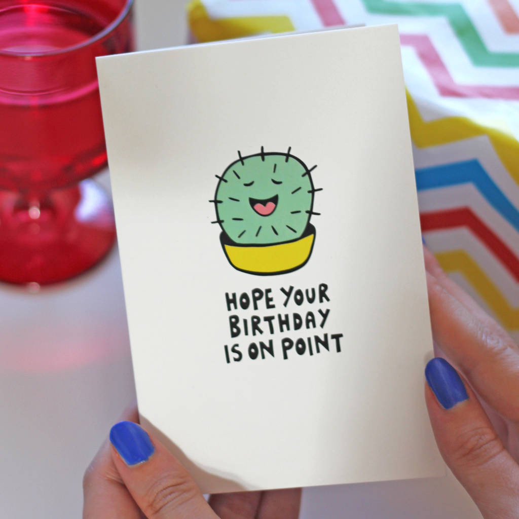 Cool Birthday Cards
 Cactus Birthday Card By Ladykerry Illustrated Gifts