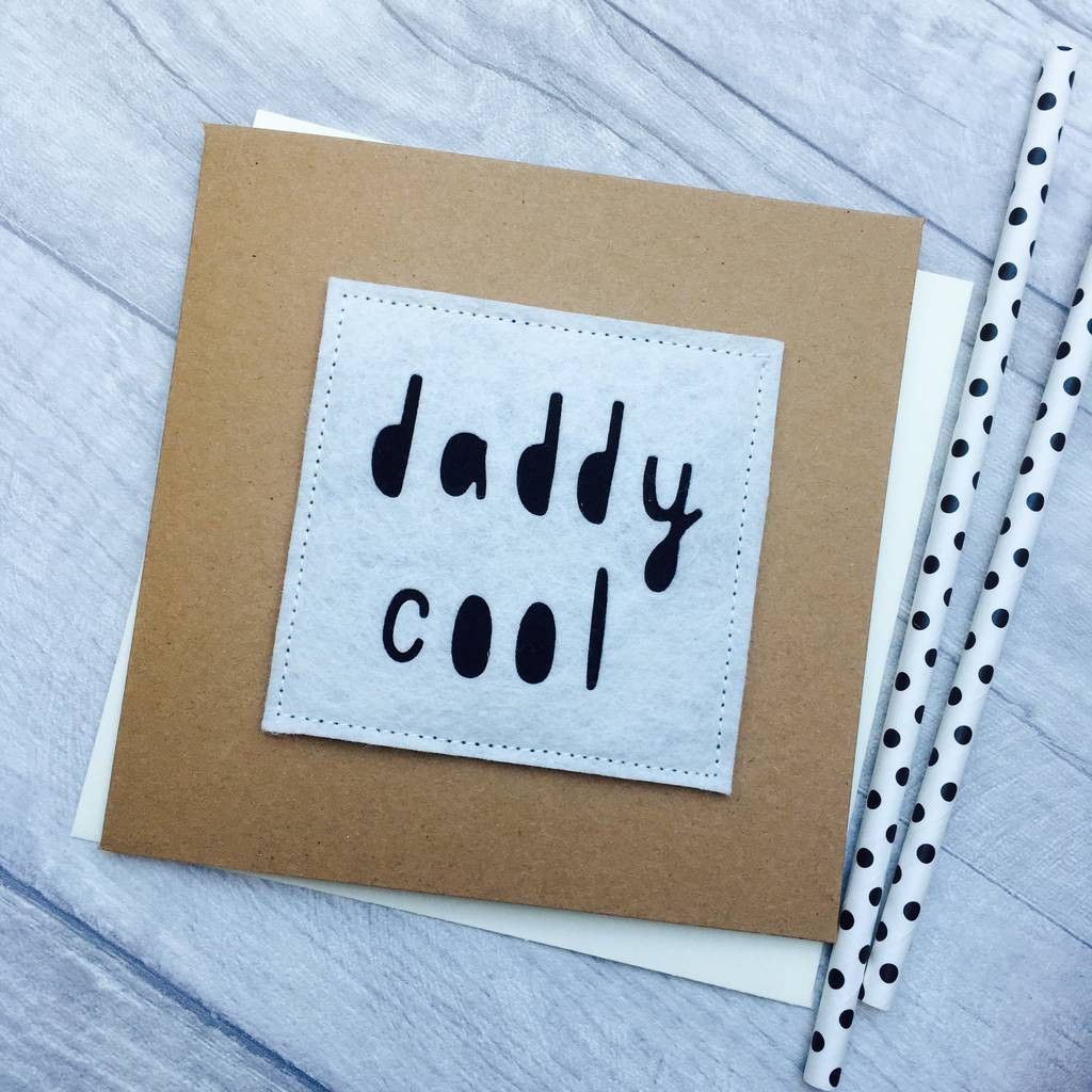 Cool Birthday Cards
 daddy cool birthday card by alphabet bespoke creations