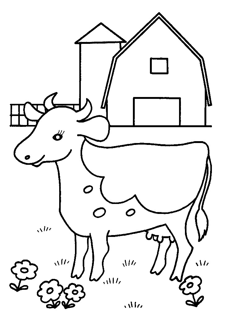Cow Coloring Pages Free Printable
 Cow Template Printable Coloring Home