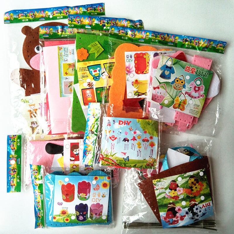 Craft Kit For Kids
 Happyxuan 9 Designs Kids DIY Craft Kits Felt Handicraft