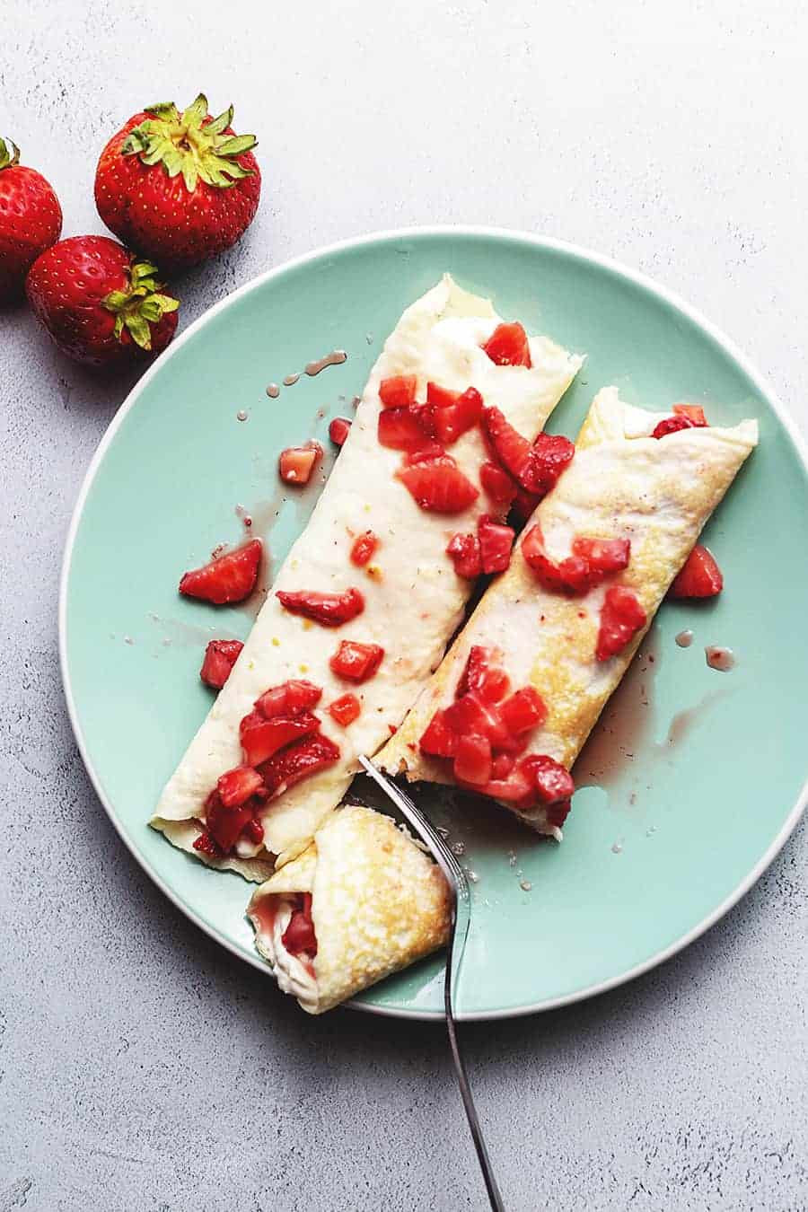 Cream Cheese Crepes
 Strawberry Cream Cheese Crepe Filling • Low Carb with Jennifer