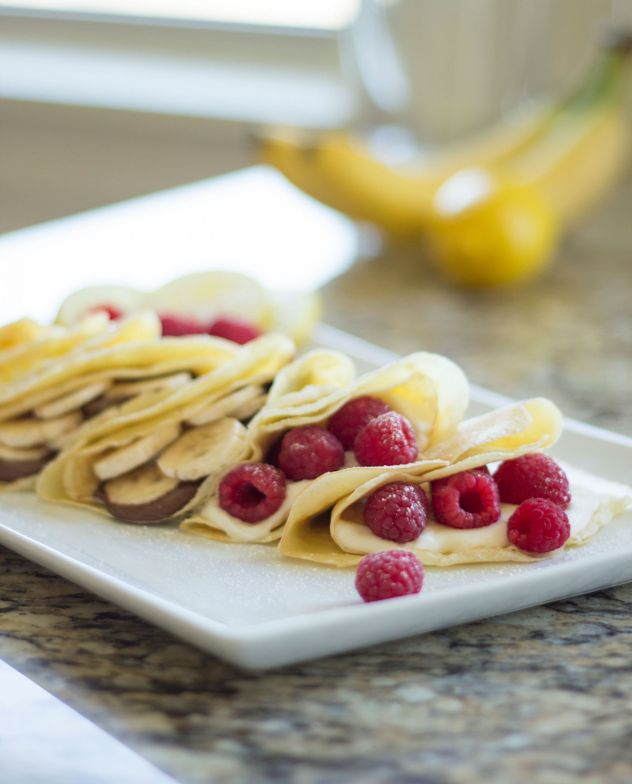 Cream Cheese Crepes
 Raspberry Cream Cheese Crepes – Two