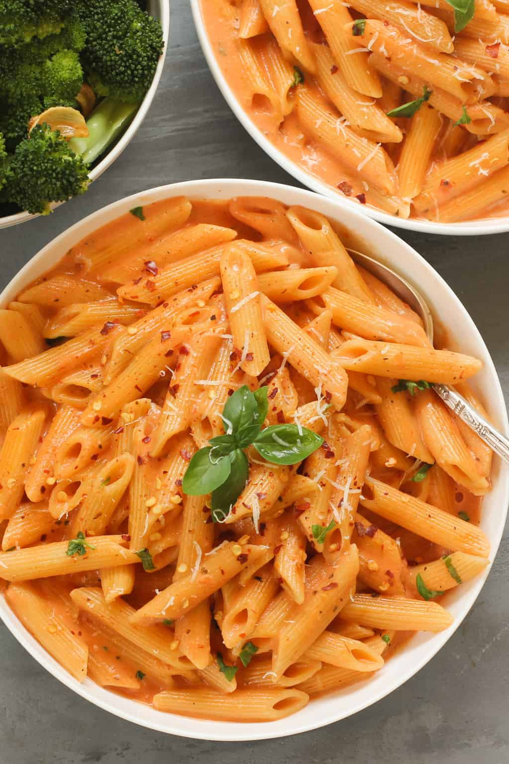 Creamy Pasta Sauces
 Pasta with Tomato Cream Sauce using InstaPot Ministry of